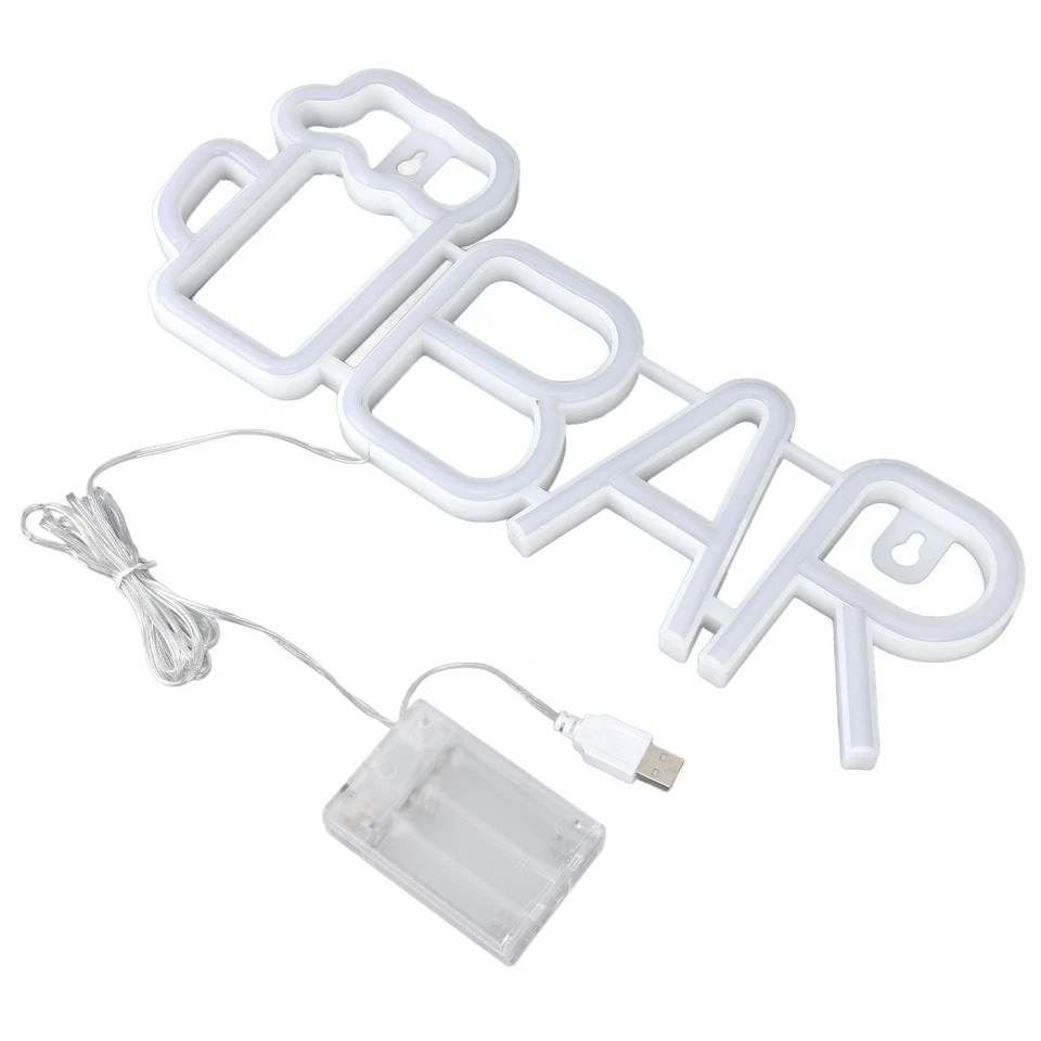 (Roter BALKEN)LED-Leuchtreklame BAR-Form-Design USB- Oder DO - Bild 3 von 4