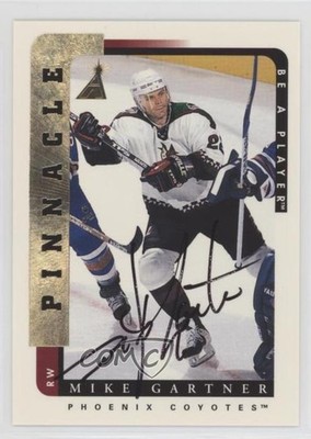 1996-97 Pinnacle Be A Player Auto Mike Gartner #25 Auto HOF 1e15