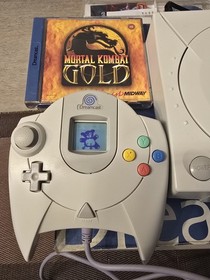 Sega Dreamcast Console Boxed Bundle &ndash; VMU Controller &ndash; Mortal Kombat Gold &ndash;...