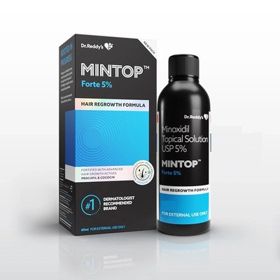 New Mintop Forte By Dr. Reddy 5 % Topical Solution 60ml | Hair | Fast Ship USA