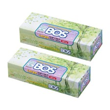 BOS Odor Sealing Disposable Bags for Diapers, Ostomy, Pet Waste - L White 2 Pack