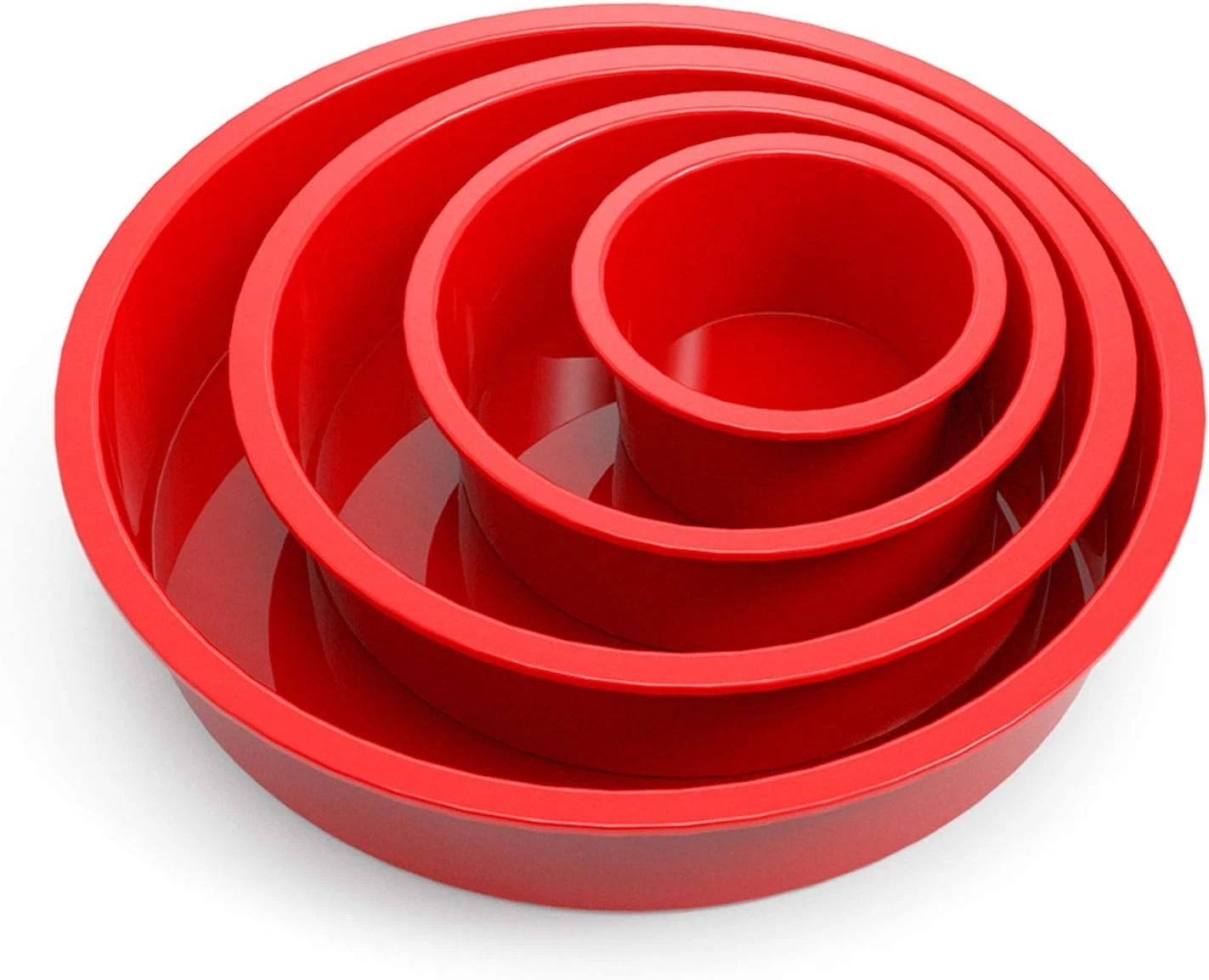 SILIVO 4-Piece Silicone Cake Pans Sets for Baking - Nonstick Set of 4
Opens in a new window or tab