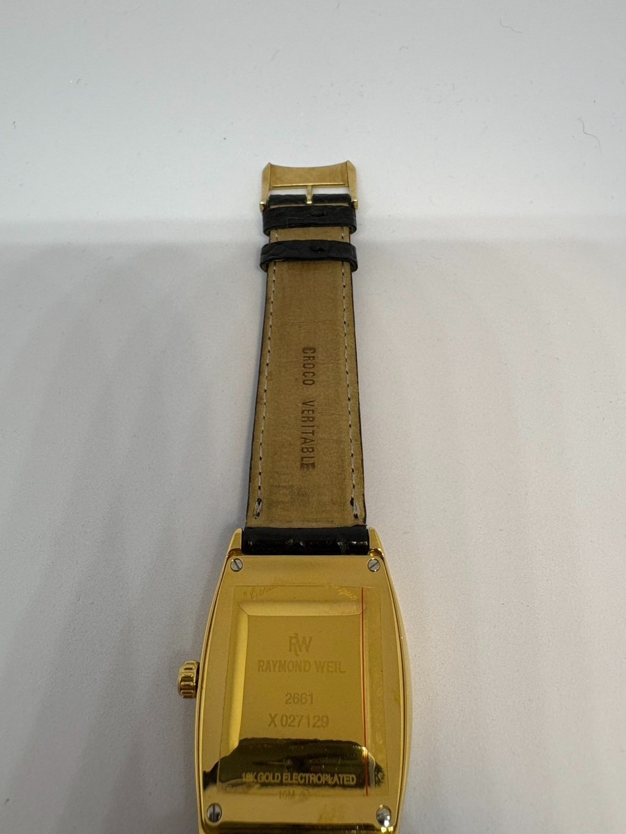 Rare Vintage】 Raymond Weil Geneve 2661 18k Gold Plated Winding