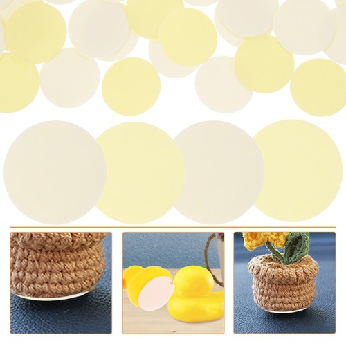 24 Pcs Little Base Film Round Double Sided Adhesive Discs Pads - Picture 6 of 12