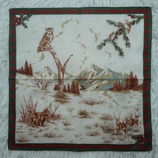 CHAPS RALPH LAUREN Cotton Mini Scarf Pocket Square 17.5" X 17.5" Q51