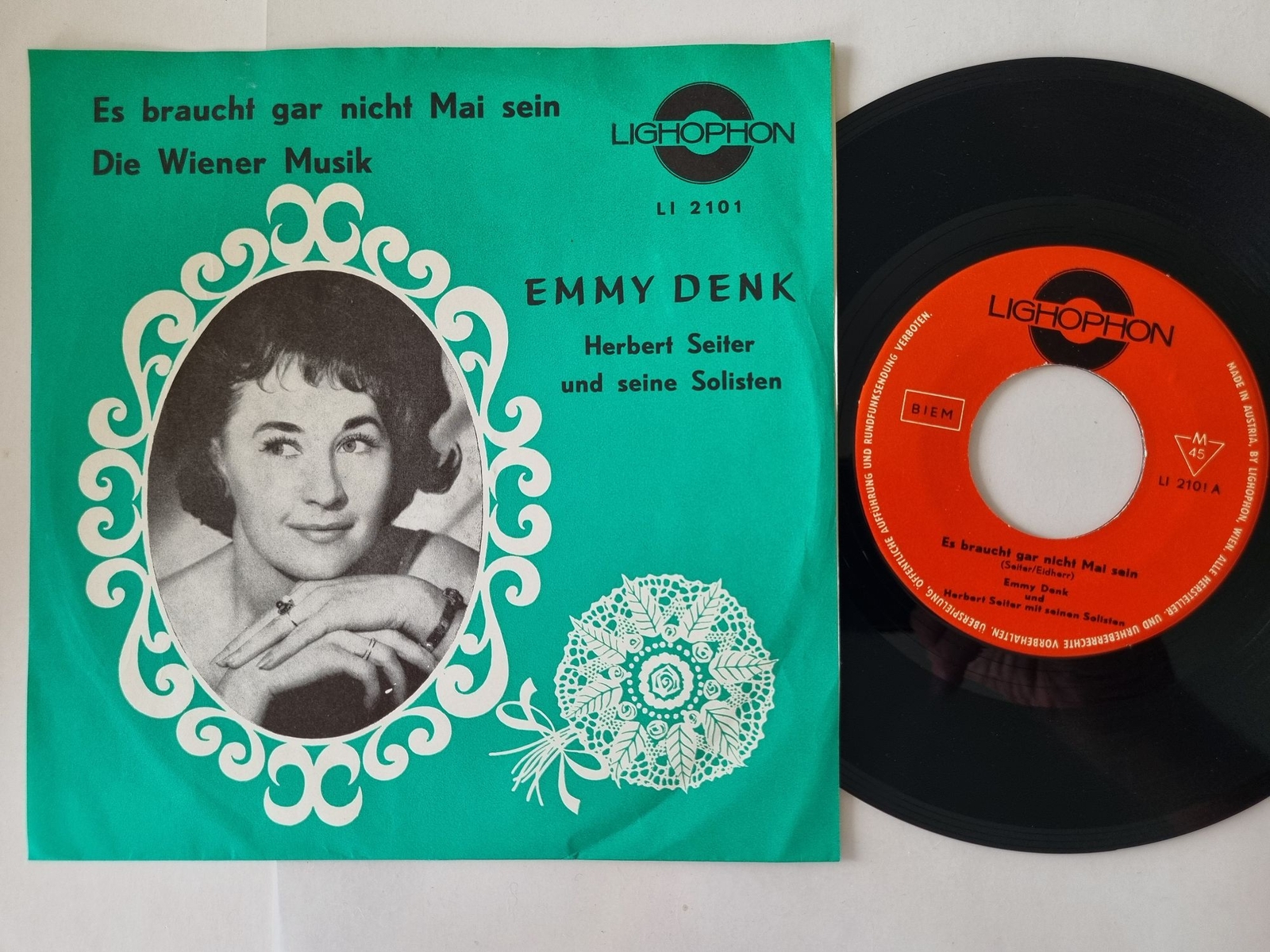 Emmy Denk - Es braucht gar nicht Mai sein 7'' Vinyl Austria