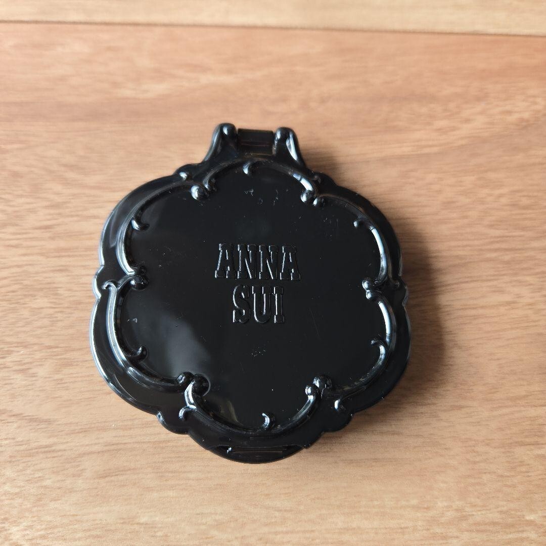 ノベルティ　JOSE MOON MIRROR　BLACK　未開封 ANNA SUI Hand Mirror Black Rose Regular & Magnifying Mirror from