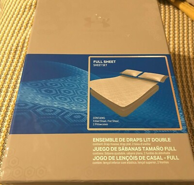 Under Armour Athlete Recovery Bedding Full Sheet Set White 1325132 100 NEW  $275