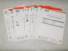 LOT OF 157 x LONDON TRANSPORT BUS STOP PANEL TIMETABLES ROUTES 500 TO 699