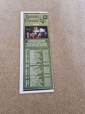 TNEWL41 WERBUNG 11X4 GERÜCHTE ÜBER FLEETWOOD MAC - IN CONCERT