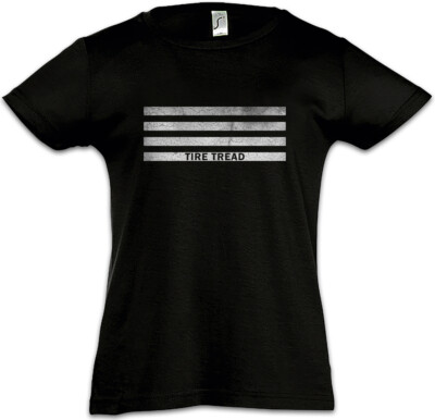 Tire Tread Bars Kids Girls T-Shirt Race Racing car Driver Racer Petrol Head Fun