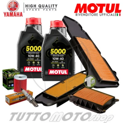 MOTUL - HIFLO - NGK Tagliando YAMAHA YP Majesty 400 2005 2006 2007 / Kit Olio Motul + Filtri Candele