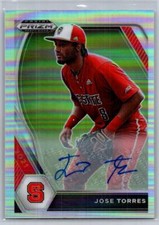 2021 Panini Prizm Draft Picks #PDP89 Jose Torres Base Autographs Silver Prizm