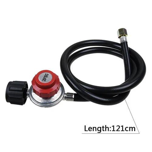 5 FT 20PSI Propane Regulator Hose for Fire Pit, Turkey Fryer, Gas Cooker, Burner - Picture 2 of 5