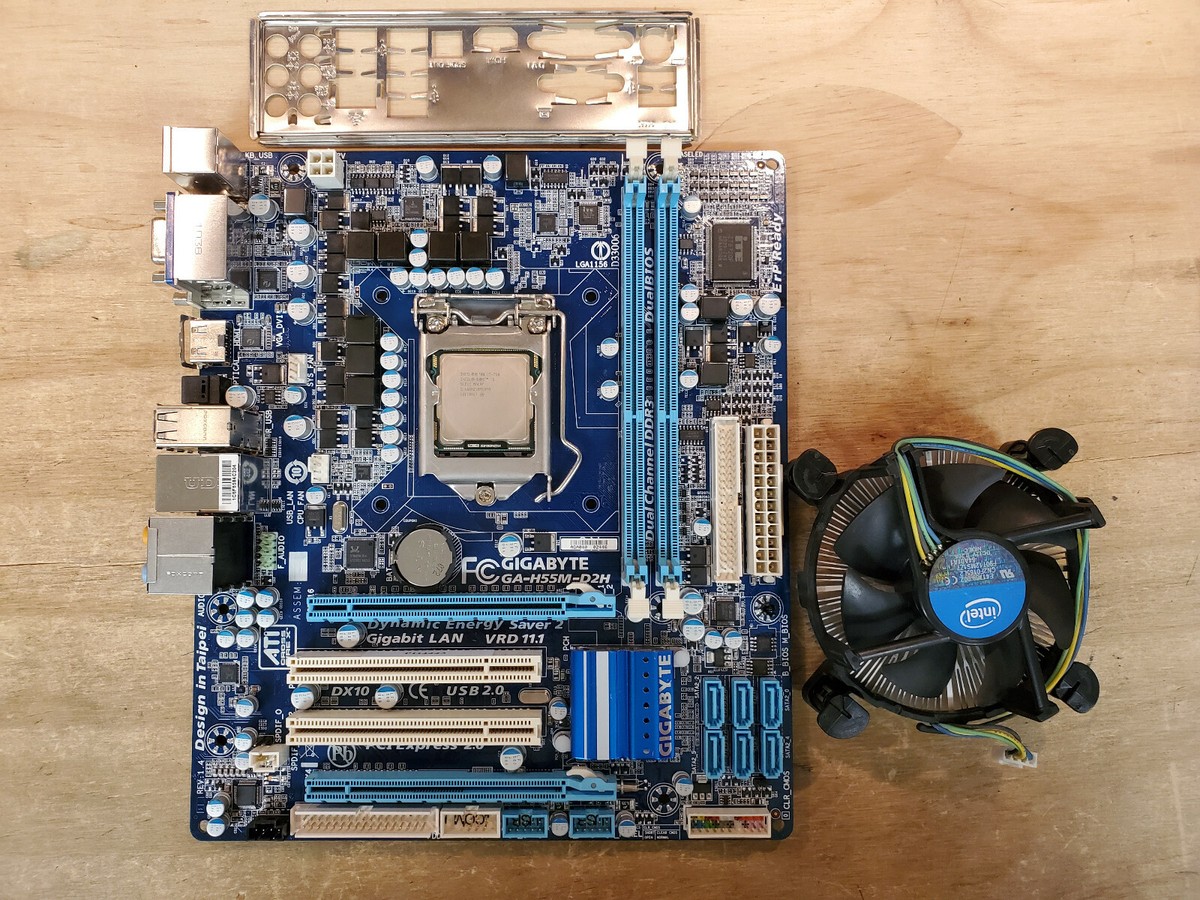 Used Gigabyte Motherboard GA-H55M-D3H w/ i5-750 2.66GHz | eBay