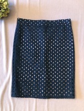 Tom Ford Black Eyelet Skirt with silk lining