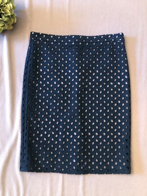 Tom Ford Black Eyelet Skirt with silk lining