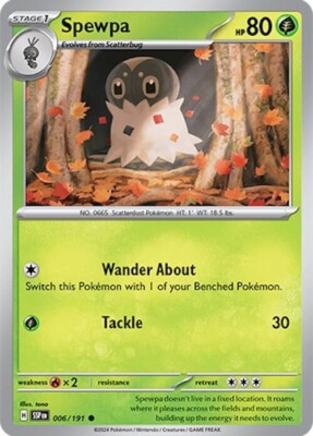 Pokemon Spewpa 006/191 Regular Common Surging Sparks Grass NM MLC | eBay