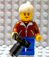   LEGO Girl Female Minifig Outdoors Nature Animal Photographer Camping Hiking 