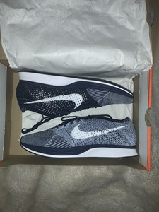 nike flyknit racer mens blue