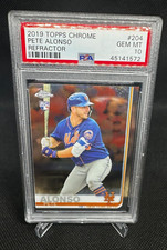 2019 Topps Chrome Pete Alonso Refractor Rookie RC #204 PSA 10 Mets