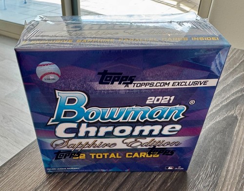 2021 Bowman Chrome Sapphire Edition Baseball SEALED HOBBY BOX