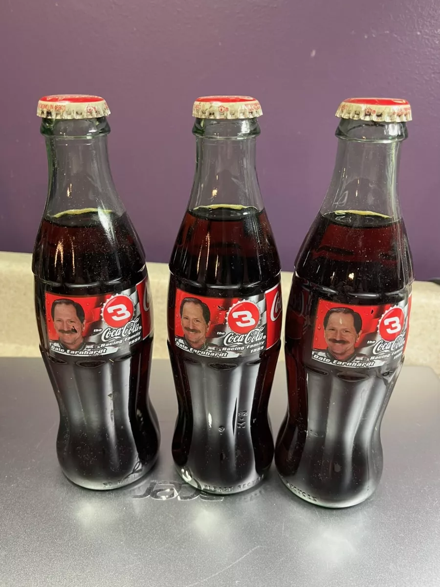 LOT OF 3 Dale Earnhardt Coca Cola Bottle 1999 NASCAR #3 8oz Unopened