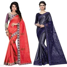 Women's Fancy Silk Blend Sarees