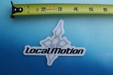 LOCAL MOTION Surfboards Black Grey Clear Aloha Hawaii Vintage Surfing STICKER