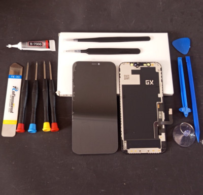 iPhone 12 Pro Display Bildschirm Oled Retina 3D Glas, Original Gx INKL.WERKZEG