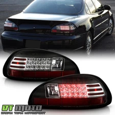 1997-2003 Pontiac Grand Prix Black LED Tail Lights Brake Lamps Pair Left+Right