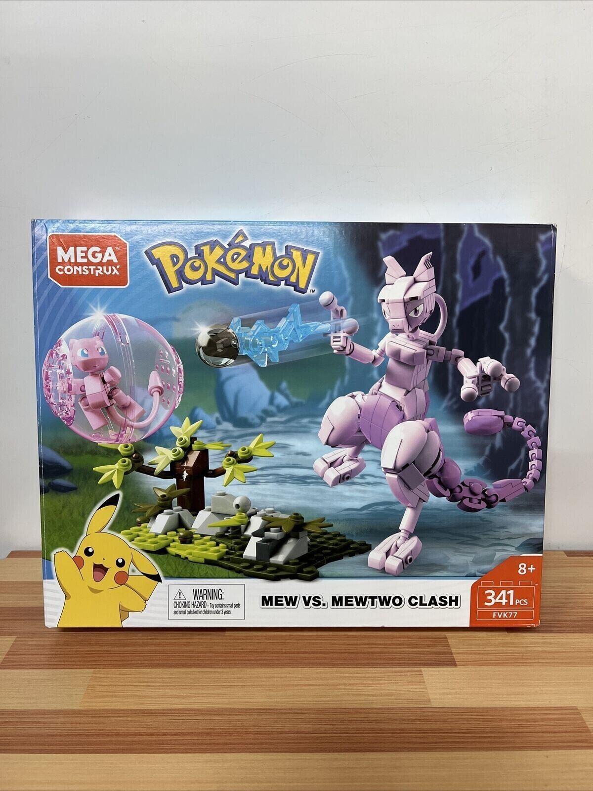 Mega Construx Pokemon Mew vs. Mewtwo Clash 2018 FVK77 New Sealed 341 Pieces  8+