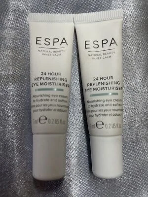 2 ESPA REPLENISHING EYE MOISTURISER NOURISHING CREAM 7ml EACH HYDRATE