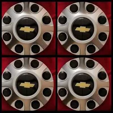 4pc 2011 - 2016 CHEVY Sierra HD 2500 3500 Hub wheel Center Cap SILVER 9597819