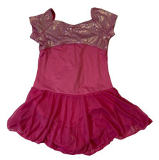 Capezio Youth Girls Future Star Sparkles Skirted Leotards Pink-Small
