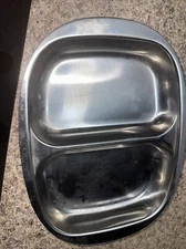 Mid-Century Retro CULTURA 18-8 Stainless Steel Mess Kit Tray Serving Dish Sweden