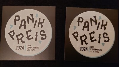 CHARITY  Udo LINDENBER Stiftung  PANIKPREIS2024  Aufkleber   2 Stck