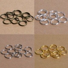 200pcs Open Jump Rings Double Loops Split Ring Connectors Jewelry Making Finding