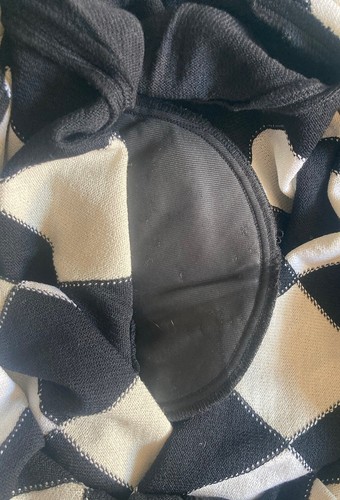 Vintage St. John Collection Marie Grau Damen L Argyle Polo Pullover Gold Akzente - Bild 11 von 13