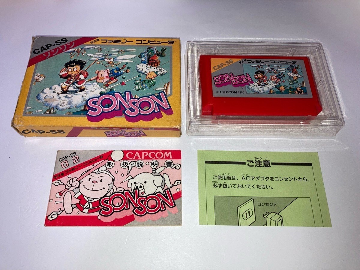 SON SON Boxed CIB Nintendo Famicom FC In Stock CAPCOM 1984 Japan