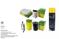 MANN FILTER Paket Klimareiniger für VW Golf Plus 5M1 521 1.6 Bi-Fuel Jetta
