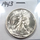 1943 Walking Liberty Silver Half Dollar AU/BU