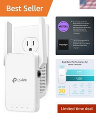 AC1200 WiFi Extender - Reliable 1.2Gbps Booster Up to 1600 Sq.ft for 32 Devices