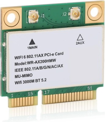 Yunseity AX200HMW WiFi 6 Wireless Card Dual Band 802.11 A/B/G/N/AC/AX Half