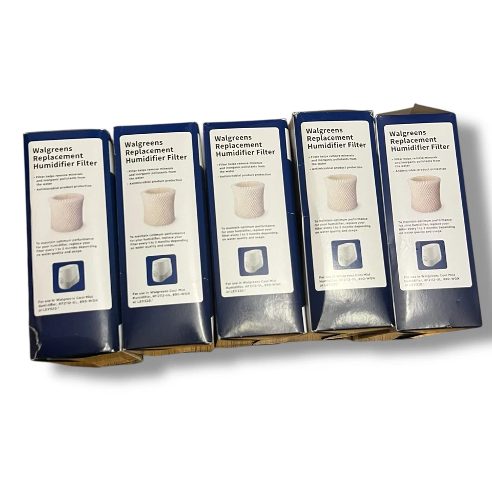 Walgreens 5 Pack Humidifier Replacement Filter Fits HF2112-UL 890-WGN LEV320 - Image 2 of 4