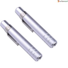 Aluminum Alloy Chalk Holders - Silver 2 Pack 