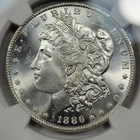 1886 P $1 Morgan Silver Dollar NGC MS66+ PLUS High Grade GEM Nice *M365
