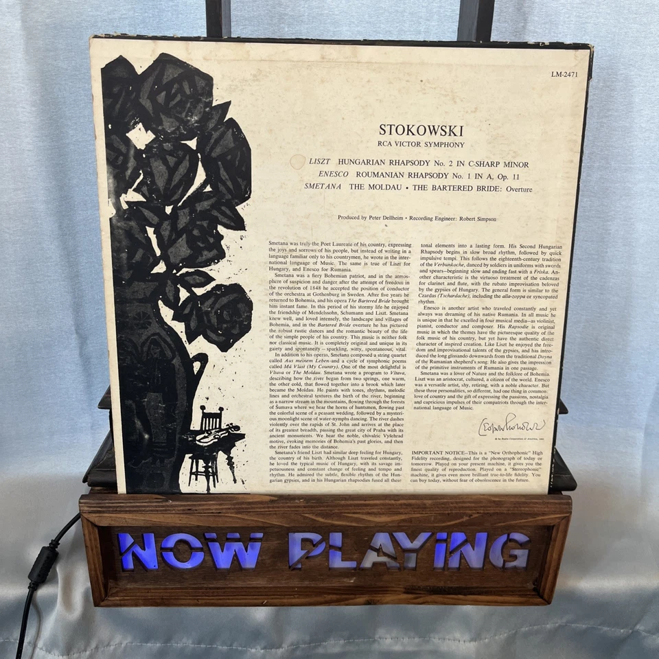 Stokowski Rhapsodies (LP, 1961, RCA Red Seal LM-2471 Mono) Liszt, Enesco, Tested - Image 2 of 4