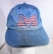 Mickey USA denim hat with flag embroidery buckle adjustable