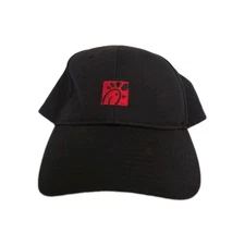 Chik fil A Team Member Work Black Hat Buckle Closure OSFM